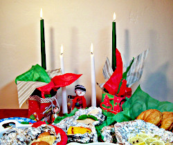 Aluminum Foil Christmas Buffet