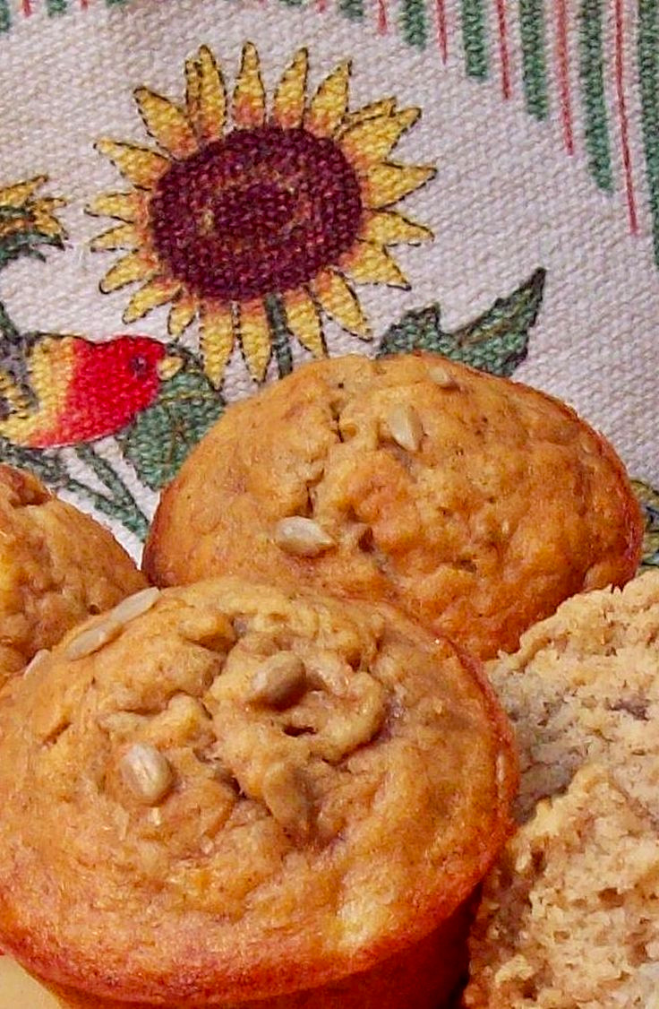 Banana Muffins with Sunflower Seeds