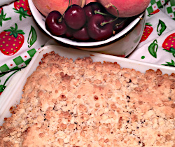 Fresh Cherry and Peach Cobbler