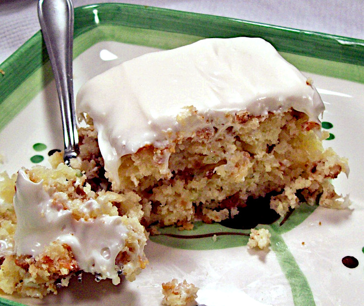 Zucchini Pineapple Sheet Cake