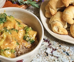 Hot Cheesy Chicken and Broccoli