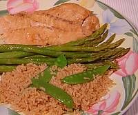 Marinated Fish Fillet and Ginger Rice