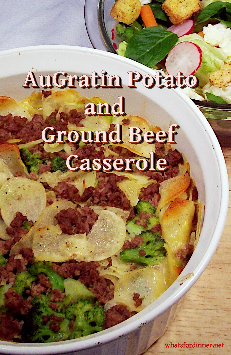 AuGratin Potato and Ground Beef Casserole