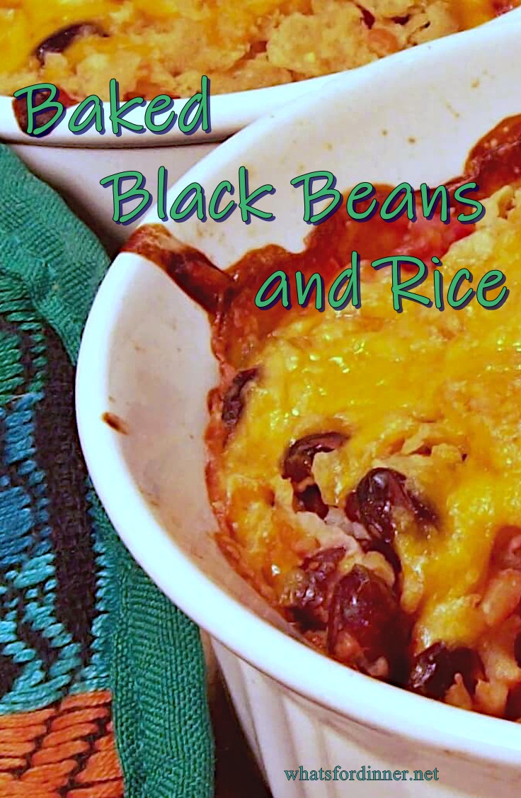 Baked Black Beans and Rice