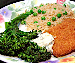 Breaded Fish Patties with Broccolette
