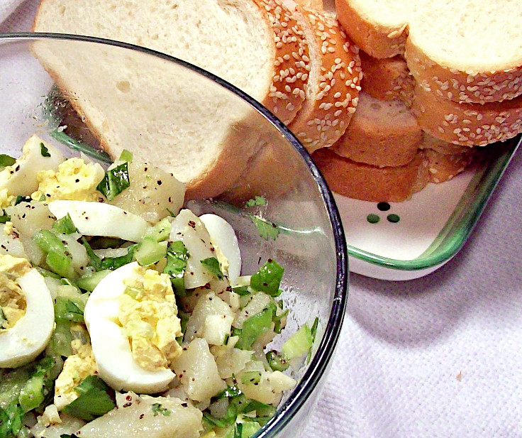 Deviled Egg Salad and Minced Turkey Sandwiches