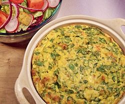 Fluffy Spinach and Cheese Bake