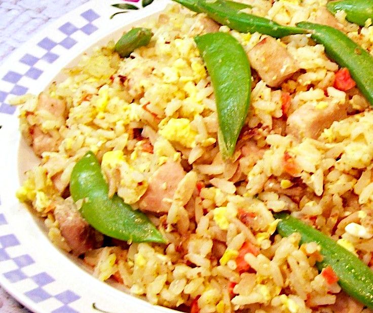 Fried Rice with Pea Pods