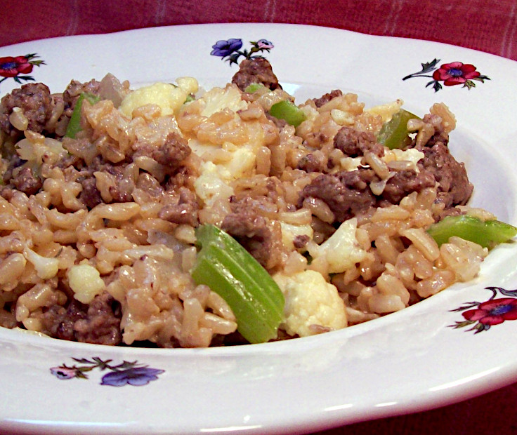 Ground Beef Stir Fry with Rice