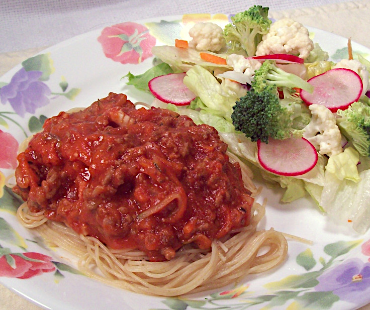 Hidden Veggie Meat Sauce and Pasta