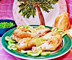 Kiwi and Baked Lime Chicken