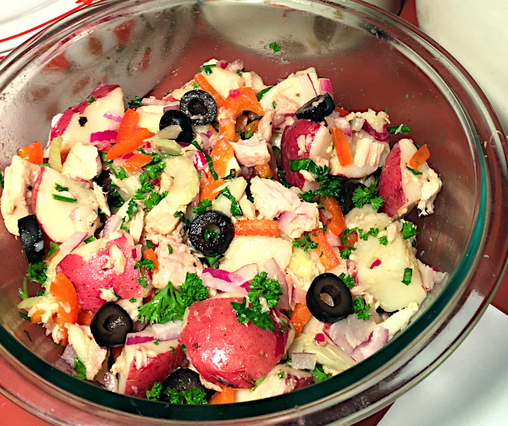 Potato Antipasto Salad with Tuna