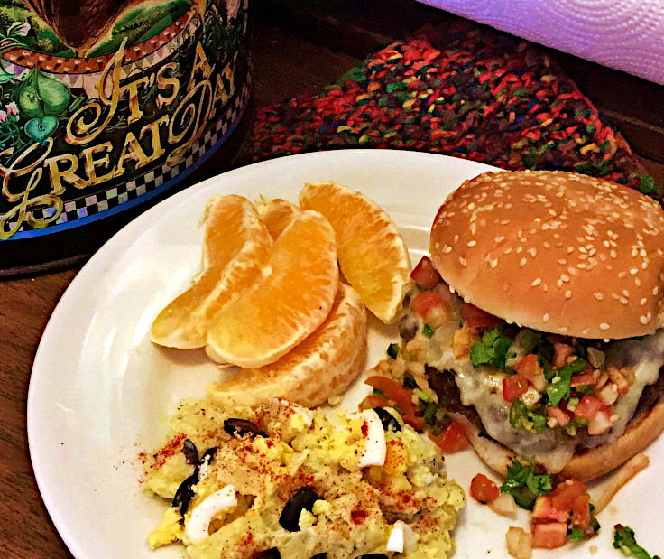 Recipe for Salsa Smothered Burger