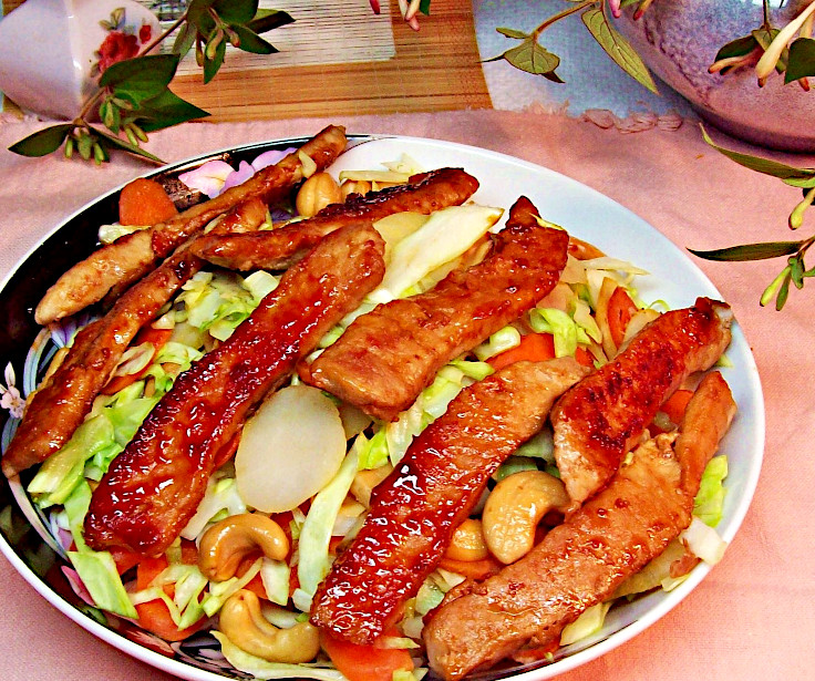 Image of Sweet and Sour Pork with Cabbage