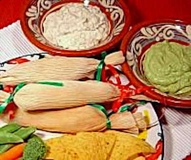 Tamales and Assorted Dips