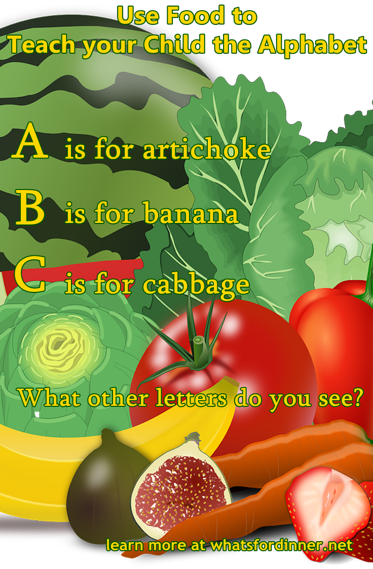Use Food to Teach your Child the Alphabet