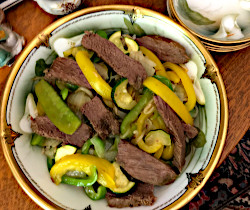 Pepper Steak and Squash