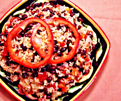 Red Rice and Black Beans