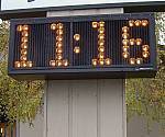 Time and date lighted display